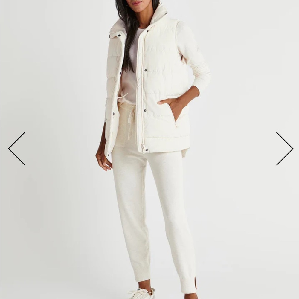 Splendid White Puffer Vest